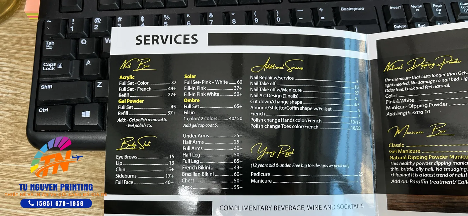 Brochure & Bảng giá – mẫu in của Tú Nguyễn Printing