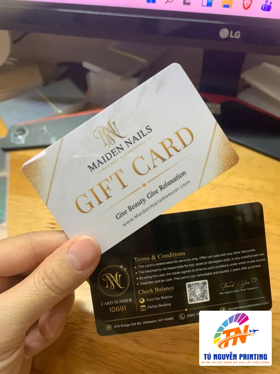 Gift Card nhựa PVC 7