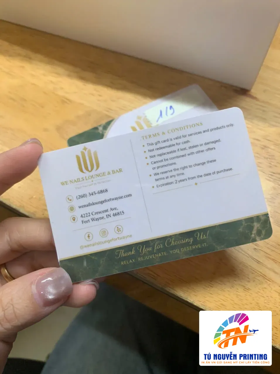 Gift Card nhựa PVC 4