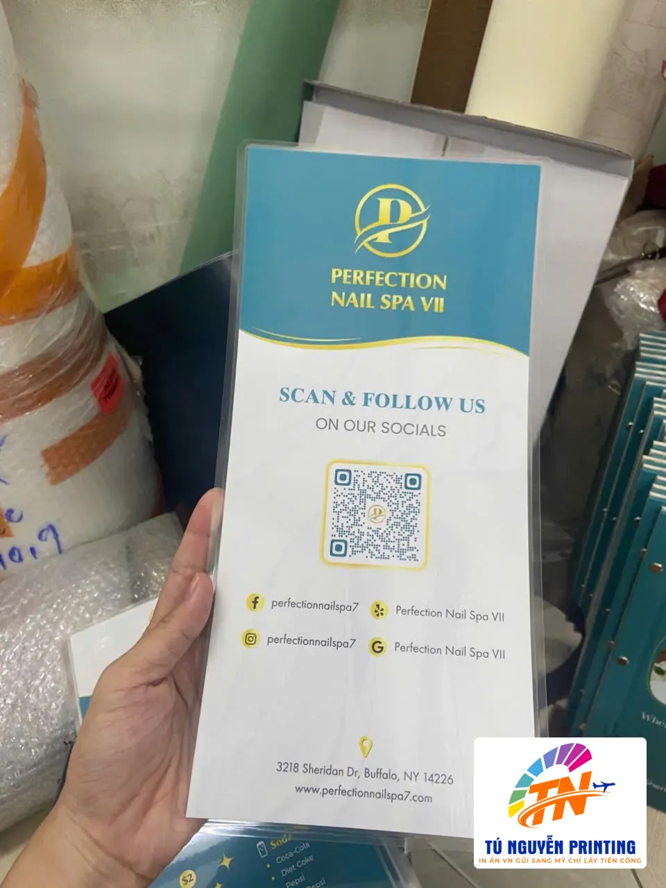 Menu Book tiệm nail Tú Nguyễn Printing 8