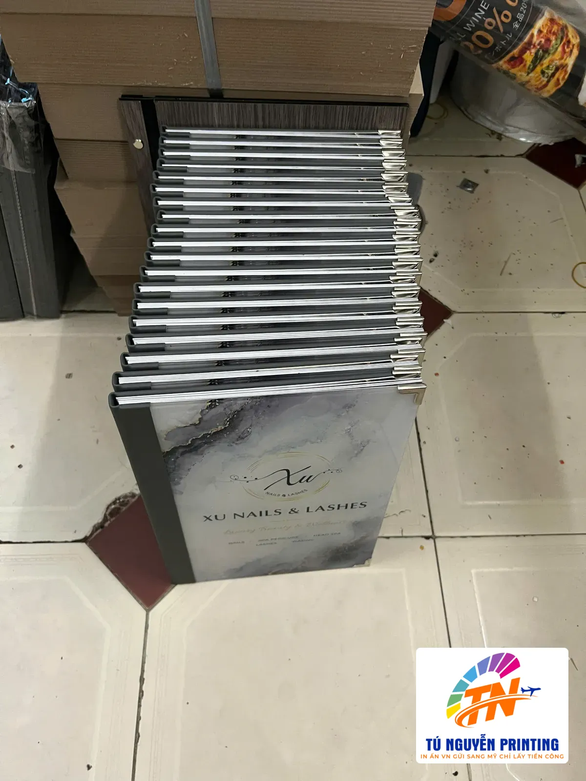 Menu Book tiệm nail Tú Nguyễn Printing 3
